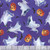 Benartex Fabrics Ghostly Soiree Nicole DeCamp Ghostly Parade Purple