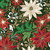 Benartex Fabrics Holiday Nouveau  Kanvas Studio Poinsettia Jacobean Forest Green