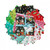 Benartex Fabrics Snow Joy Christmas Snow Joy 16 pc Fat Quarters