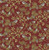 Benartex Fabrics Christmas At Home  April Cornell Chickadees Dark Red