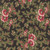 Benartex Fabrics Christmas At Home  April Cornell Dalmia Floral Spray Black