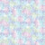 Benartex Fabrics Dragonfly Wonder Ann Lauer Cirrus Texture White Multi, colorful abstract fabric pattern with a textured circuit-like design in pastel shades of pink, blue, green, and purple.