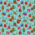 Benartex Fabrics Snow Joy Debbie Hron Turquoise Blue Snow Village Houses