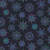 Benartex Fabrics Dragonfly Wonder Ann Lauer Beaded Medallion Black Multi, fabric pattern featuring intricate bead-like medallions and dragonflies in vibrant colors on a black background.