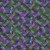 Benartex Fabrics Dragonfly Wonder Ann Lauer Small Dragonfly Plum Multi, fabric featuring a vibrant pattern of small dragonflies and colorful dot accents on a dark background.