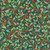 Benartex Fabrics Heartland Holiday Nicole Decamp Leaves and Berries Green Teal Red