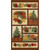 Benartex Fabrics A Walk In The Forest Cheryl Haynes A Walk in the Forest Panel Multi, themed autumn woodland scene with deer, moose, bear, owl, trees, and colorful fall leaves.