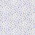 Moda Fabrics Delphinium Janet Clare Shaded Flowers Snowdrop, fabric with delicate purple and blue floral pattern on a white background.