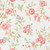 Moda Fabrics Abide Brenda Riddle Roses and Flowers Linen White, floral print fabric with pink roses, green leaves, and small blue accents on a white linen background.
