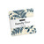 Moda Fabrics Family Tree Deb Strain 2.5 Inch Squares Mini Charm, fabric with blue leaf patterns on a cream background.