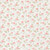 Moda Fabrics Abide Brenda Riddle Roses and Daisies Linen White, floral fabric pattern with pink roses, small daisies, and green leaves on a white background.