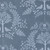 Moda Fabrics Family Tree Deb Strain Family Tree Damask and Birds Dusk Blue