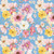 Riley Blake Fabrics Painted Petals Lila Tueller Main Blue