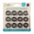 Riley Blake Fabrics Confetti Cotton Thread Prewond Bobbin Size 15 - 12 Bobbins Charcoal Grey