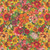 Blank Quilting Fabrics Enchanted Canopy Persimmon Orange Allover Flowers