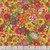 Blank Quilting Fabrics Enchanted Canopy Persimmon Orange Allover Flowers