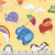 Blank Quilting Fabrics Noah and Friends Yellow Allover Characters