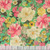 Blank Quilting Fabrics Birds and Blooms Turquoise Blue Floral