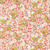 Moda Fabrics Summers End Fig Tree Co Persimmon Red Garden Bounty Florals, floral fabric with a pattern of white and pink flowers, green leaves, and red accents.