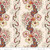 Henry Glass Fabrics Lost Gardens of Heligan Michelle Yeo Floral 108 Inch Wide Quilt Backing, intricate floral and vine pattern in red, yellow, teal, and black on a cream background with a measuring scale at the bottom.