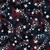 Lumin Fabrics Island Batik Freedom Rings Shooting Stars Blue Midnight Blue