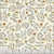 Lumin Fabrics White Owl Textiles Poinsettia Radiance Joy Hall Word Toss Cream