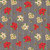 Lumin Fabrics White Owl Textiles Poinsettia Radiance Joy Hall Poinsettia Toss Gray