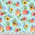 Lumin Fabrics White Owl Textiles Tranquil Blooms Tim Coffey Floral Toss Blue