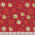 Lumin Fabrics White Owl Textiles Poinsettia Radiance Joy Hall Poinsettia Toss Red