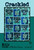 Villa Rosa Designs Crackled Quilt Pattern, a blue and teal patchwork quilt with floral and marbled fabric squares, framed in a black border.