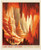 Riley Blake Fabrics United States National Parks Carlsbad Caverns Poster Panel 36x44, featuring an artistic depiction of the Carlsbad Caverns with two explorers exploring the underground caves, in warm orange, beige, and dark brown colors.
