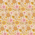 Riley Blake Fabrics Liberty Fabrics Lasenby Cotton Summer Fair Festival Florals D Gold Brown - Pink and gold floral and star pattern on a cream background.