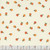 Riley Blake Fabrics Southern Charm Peaches Cloud, fabric with a white background and small peach illustrations with green leaves scattered design.