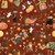 Riley Blake Fabrics Spooky Teresa Kogut Spooky Pumpkin Scarecrows Rusty Oak