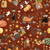 Riley Blake Fabrics Spooky Teresa Kogut Spooky Pumpkin Scarecrows Rusty Oak