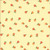 Riley Blake Fabrics Southern Charm Peaches Yellow, fabric with small peach illustrations on a soft yellow background.