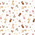 Riley Blake Fabrics Designer Flannel Baby Girl Animal Toss White