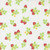 Moda Fabrics Fruit Salad Corey Yoder Strawberries Off White Multi, fabric with a pattern of red strawberries, green leaves, and small yellow flowers on an off-white background.