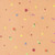 Moda Fabrics Fruit Salad Corey Yoder Fruit Snack Fruit Dot Cantaloupe Peach, fabric with a peach-colored background adorned with small, colorful fruit and fruit-related motifs.