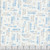 Lumin Fabrics White Owl Textiles Take Me To The Sea Cream Ocean Words, fabric pattern featuring ocean-themed text and illustrations in blue and grey on a cream background.