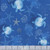 Lumin Fabrics White Owl Textiles Take Me To The Sea Sea Turtles Starfish Coral Pacific Blue fabric with nautical sea life pattern featuring sea turtles, starfish, and coral in shades of blue.