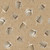 Lumin Fabrics White Owl Textiles Coffee Co Janelle Penner Tan Brown Tossed Cups of Coffee, seamless pattern of coffee cups on a tan background.
