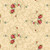 Marcus Fabrics Timeless Stitches Lynn Wilder Roses Cream, floral fabric pattern featuring pink and red roses with blue and green accents on a cream background with swirling vine motifs.