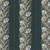 Marcus Fabrics Moon Washed Kristina Trogdon Floral Column Stripe Navy