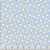 Marcus Fabrics Aunt Grace Rock My Baby Judie Rothermel Bunny Blue, light blue fabric with white bunnies and yellow flowers pattern.