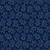 Marcus Fabrics Anna Bs Indigos Carrie Quinn Weeds Navy, detailed navy fabric with white floral pattern of dots and lines.