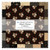 Marcus Fabrics Black Sheep Cottons Pam Buda Layer Cake Ten Inch Squares, fabric swatch pack with various brown, beige, black, and cream patterns including floral and geometric designs.