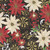 Benartex Fabrics Holiday Nouveau Black Jacobean Poinsettia