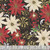 Benartex Fabrics Holiday Nouveau Black Jacobean Poinsettia