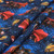 Benartex Harry Potter 60 Inch Minky Hogwarts House Crests Blue, Minky fabric featuring a Harry Potter themed design with Hogwarts house crests, characters, and cosmic background.